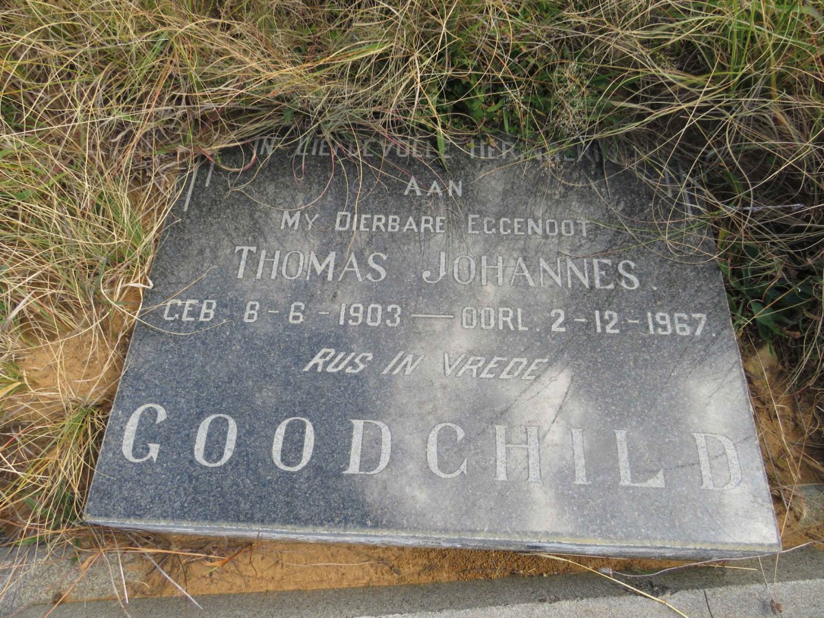 GOODCHILD Thomas Johannes 1903-1967