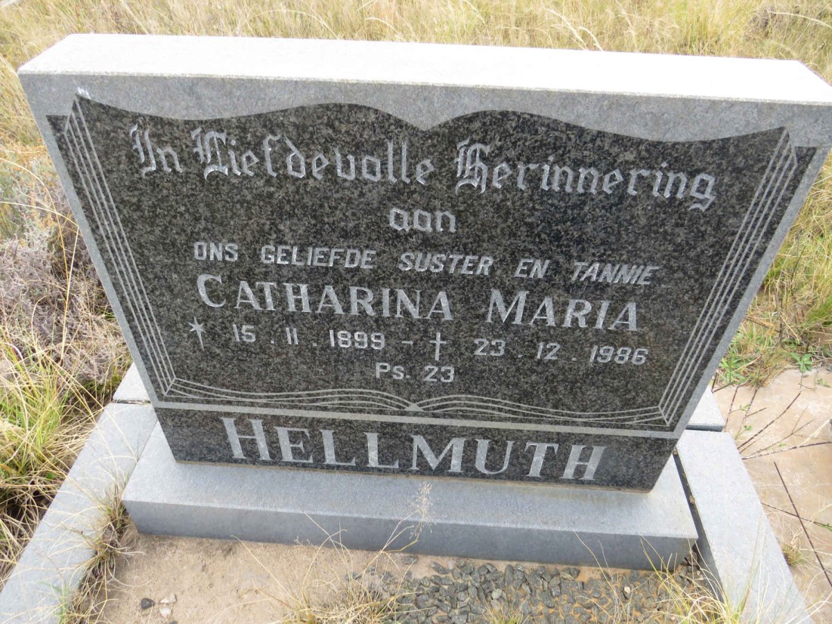 HELLMUTH Catharina Maria 1899-1986
