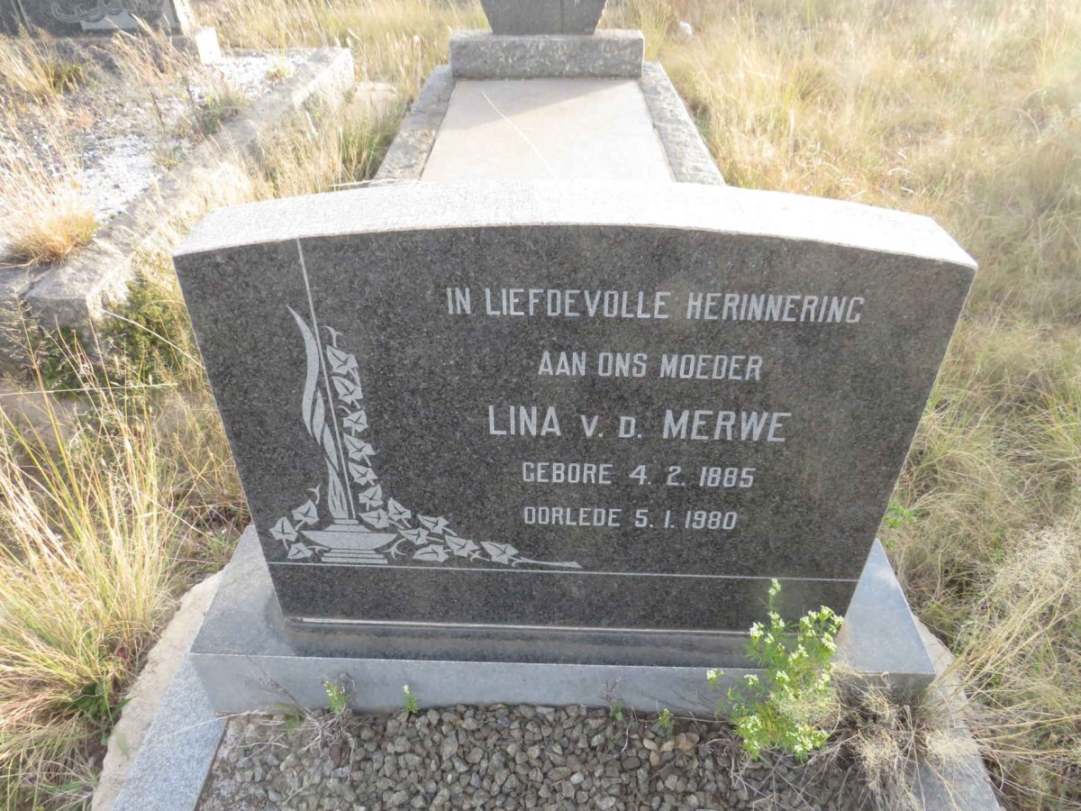 MERWE Lina, v.d. 1885-1980