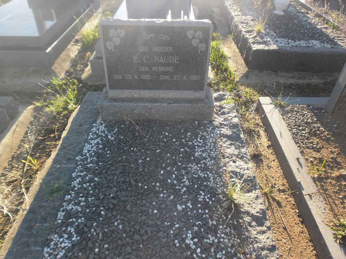 NAUDE E.C. nee HENNING 1880-1967