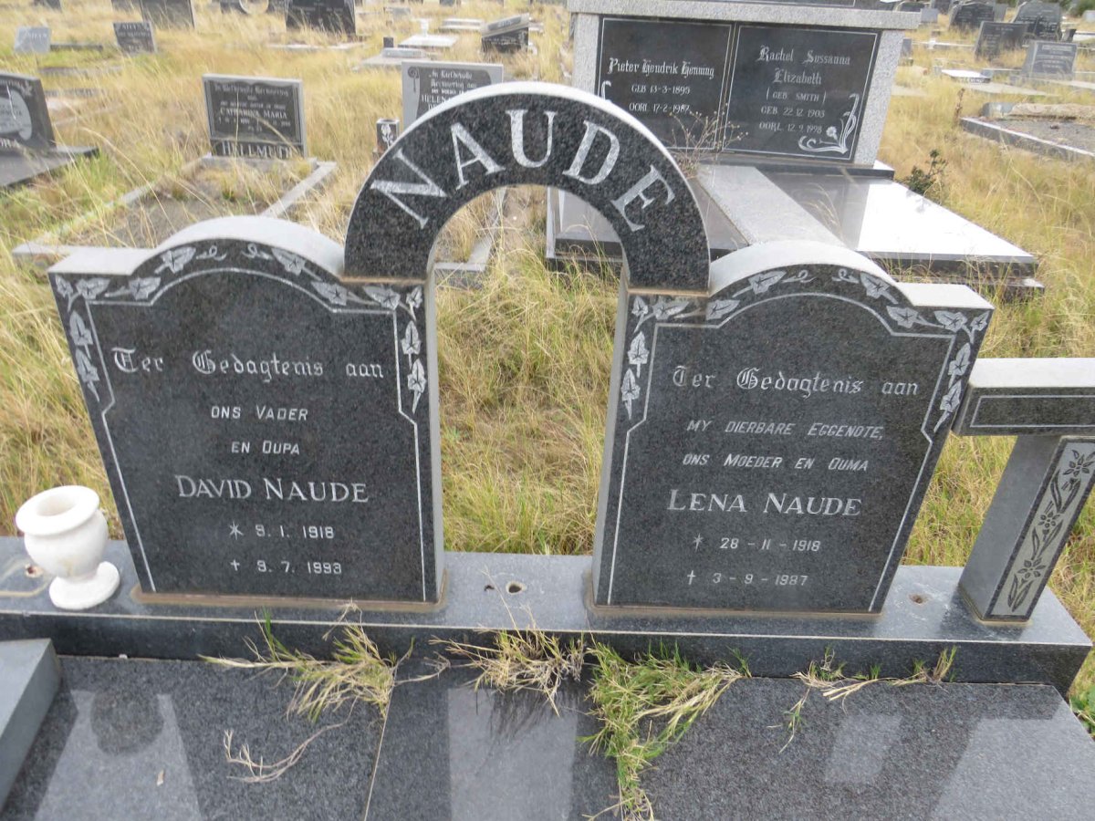 NAUDE David 1918-1993 & Lena 1918-1987