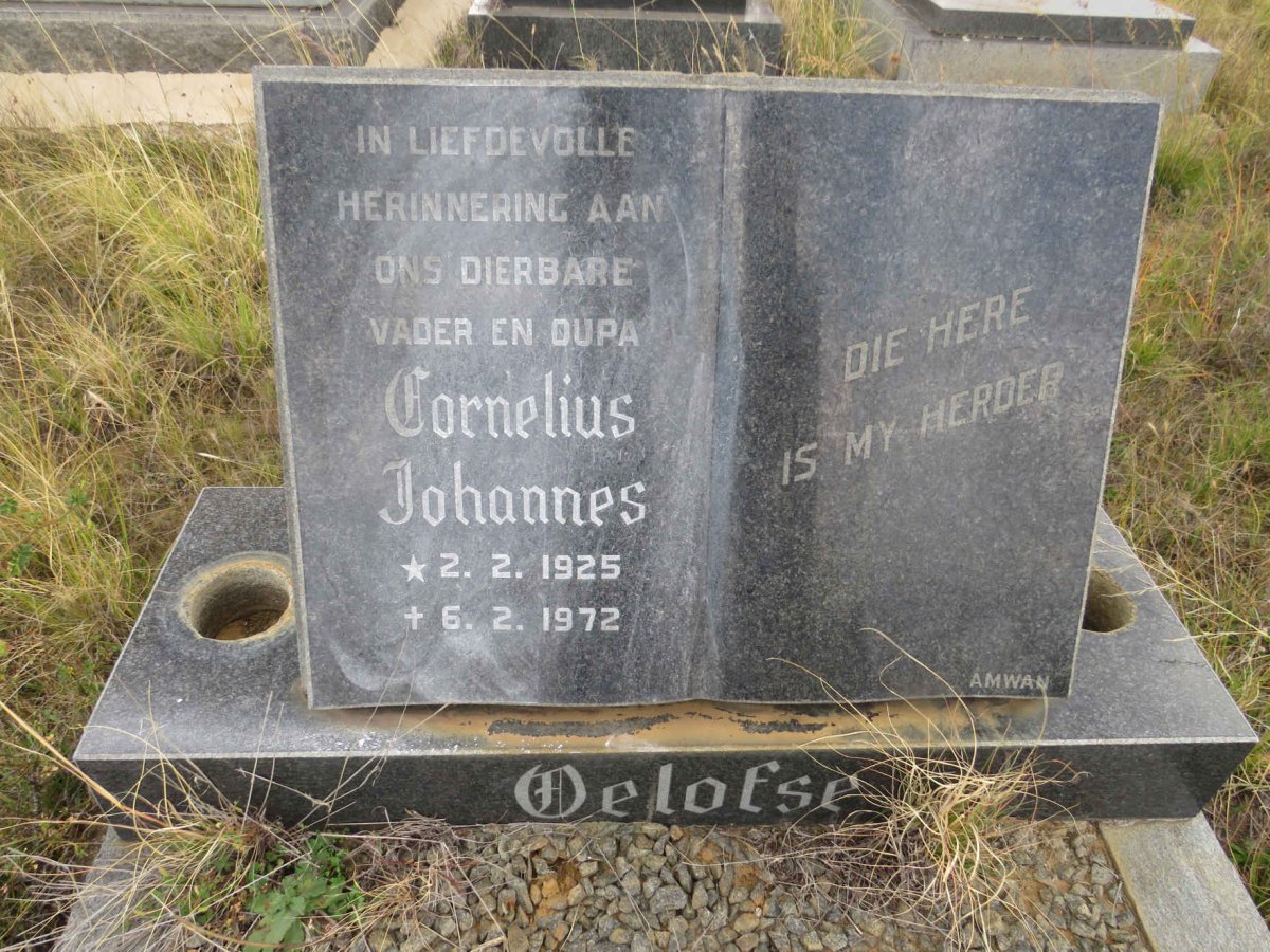 OELOFSE Cornelius Johannes 1925-1972