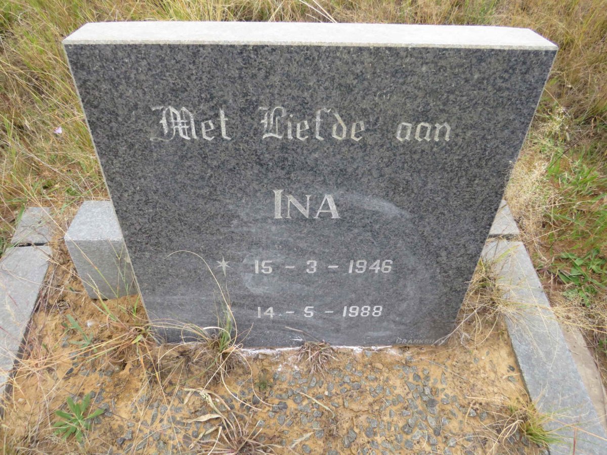 PIENAAR Ina 1946-1988