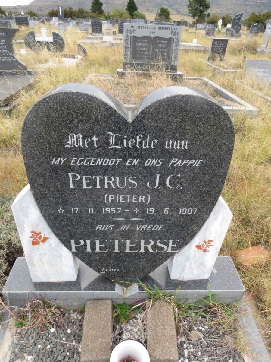 PIETERSE Petrus J.C. 1957-1987