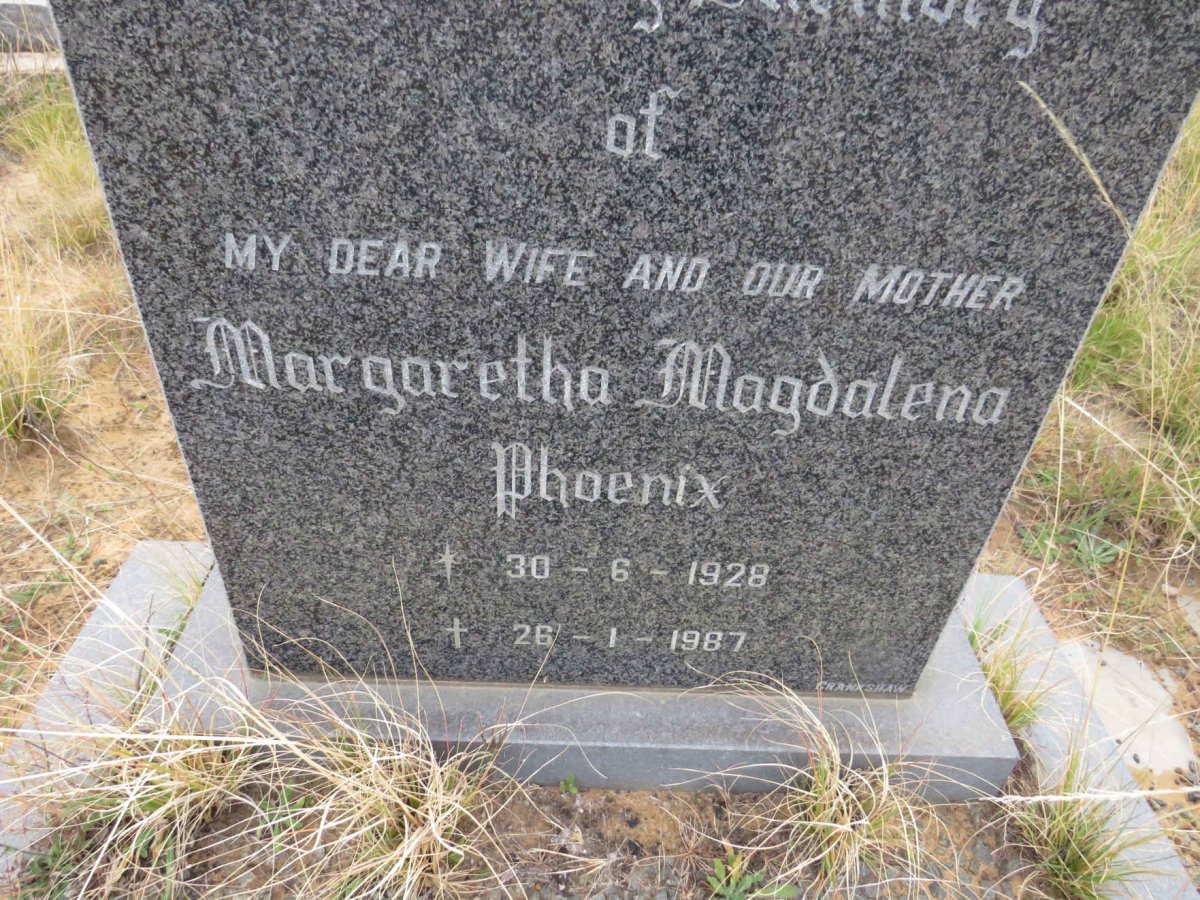 PHOENIX Margaretha Magdalena 1928-1987