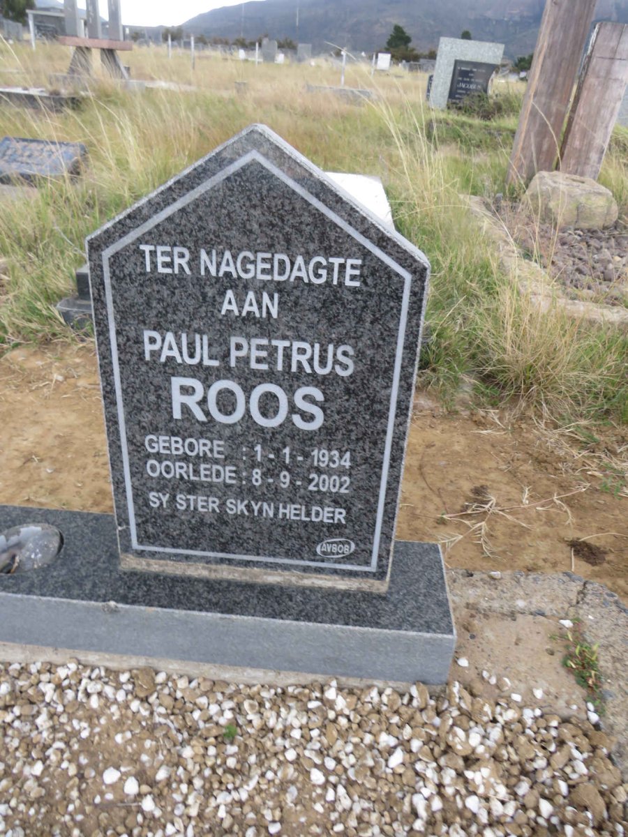 ROOS Paul Petrus 1934-2002