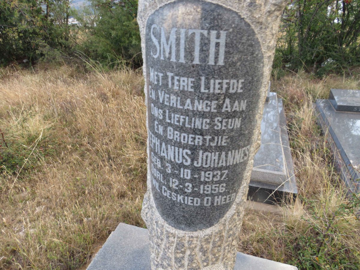 SMITH Stephanus Johannes 1937-1956