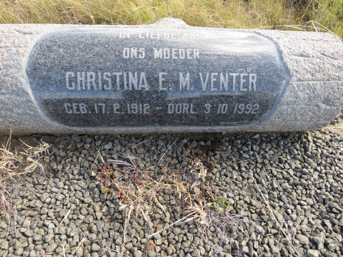 VENTER Christina E.M. 1912-1992