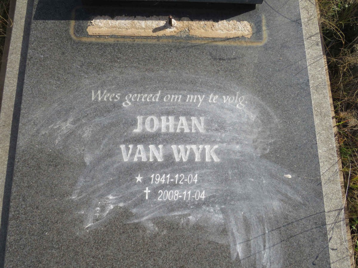 WYK Johan, van 1941-2008