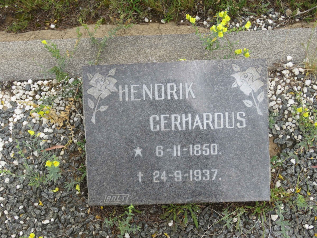 ? Hendrik Gerhardus 1850-1937