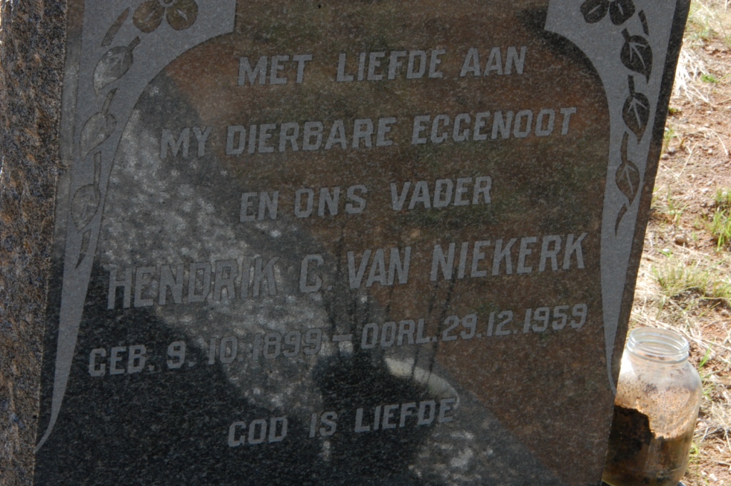 NIEKERK Hendrik C., van 1899-1959