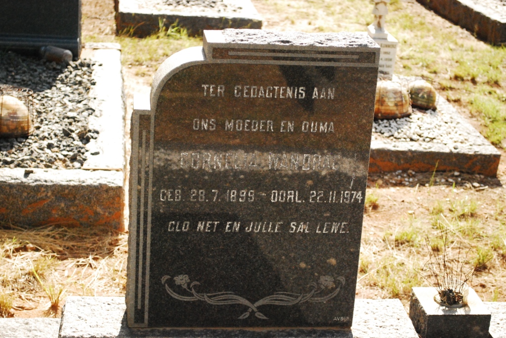 WANDRAG Cornelia 1899-1974