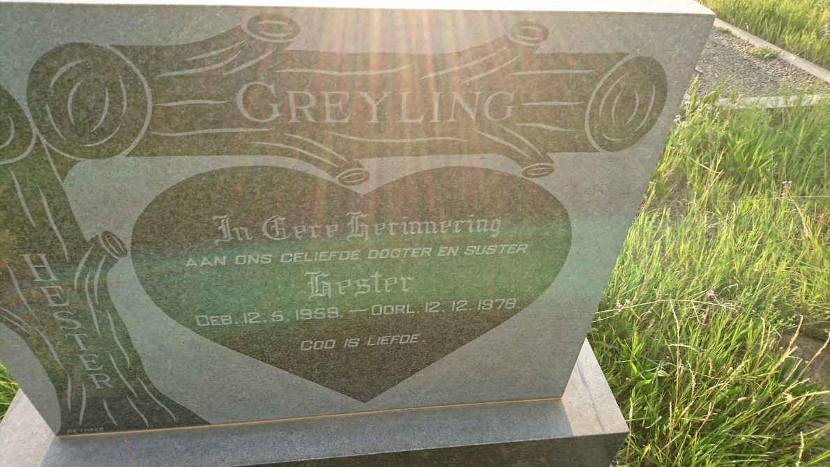 GREYLING Hester 1959-1976