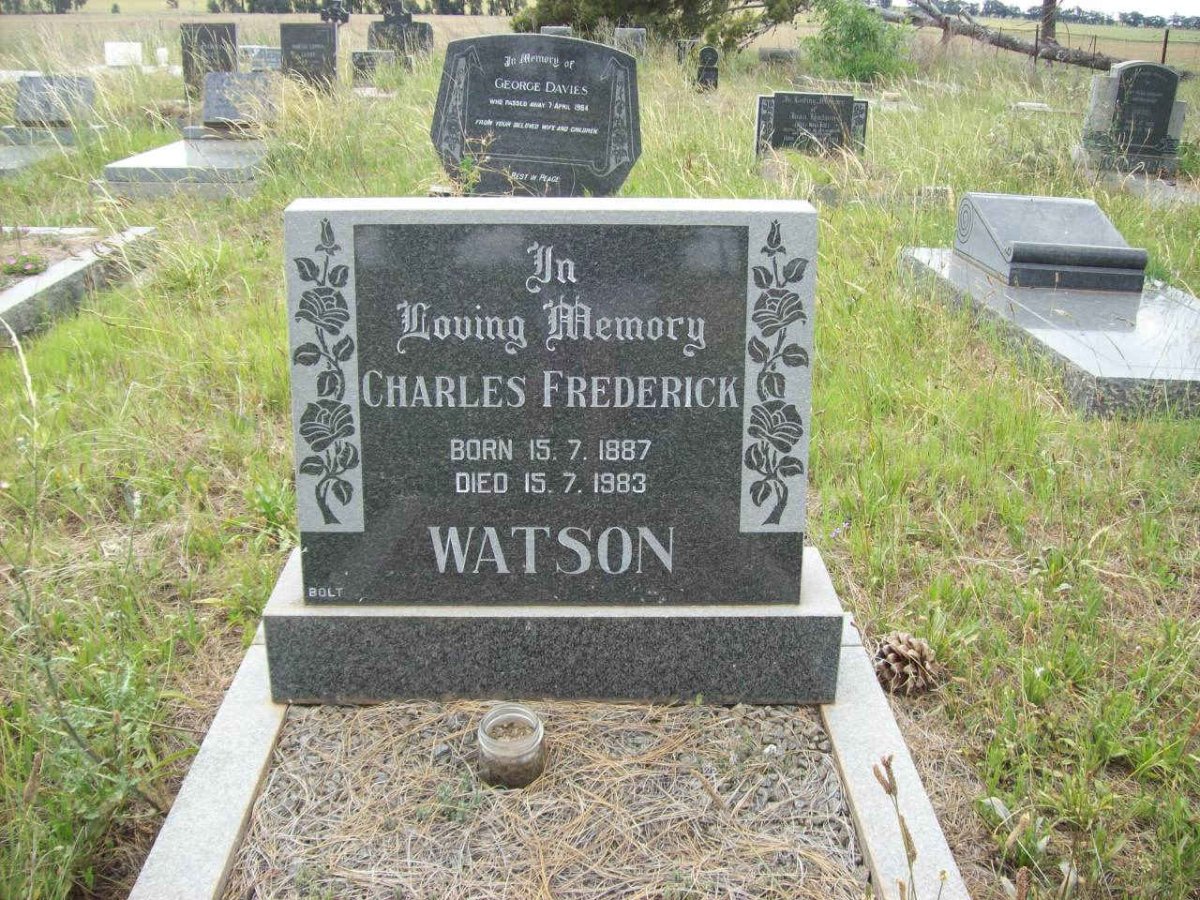 WATSON Charles Frederick 1887-1983