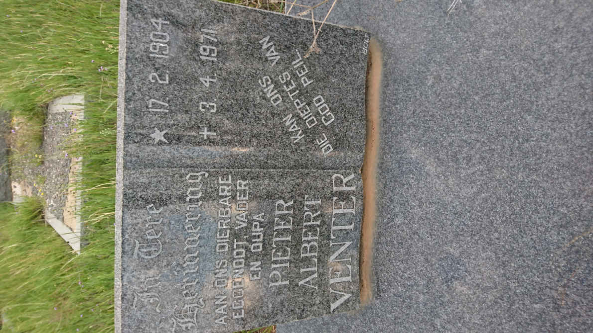 VENTER Pieter Albert 1904-1971