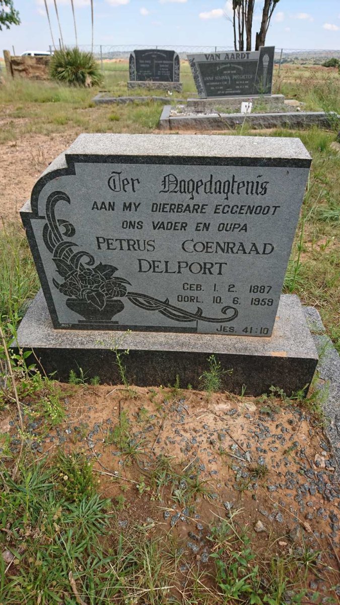 DELPORT Petrus Coenraad 1887-1959