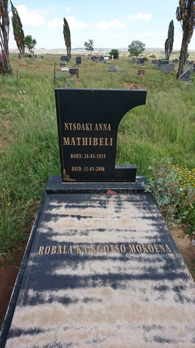 MATHIBELI Ntsoaki Anna 1919-2006