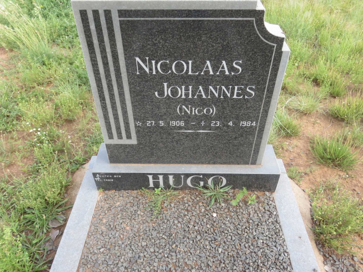 HUGO Nicolaas Johannes 1906-1984