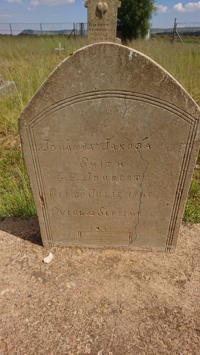 SMITH Johanna Jakoba nee JOUBERT 1868-1941