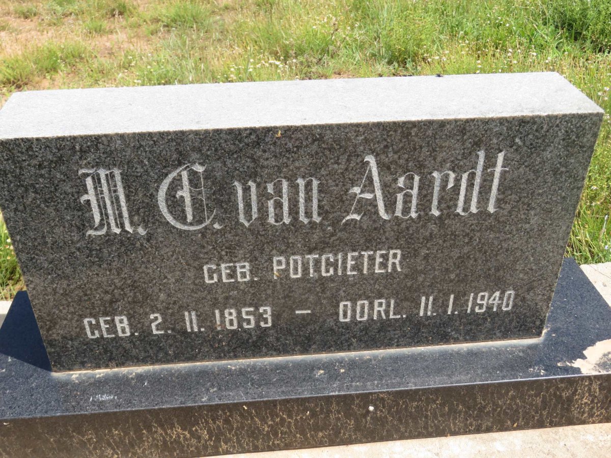 AARDT M.C., van nee POTGIETER 1853-1940