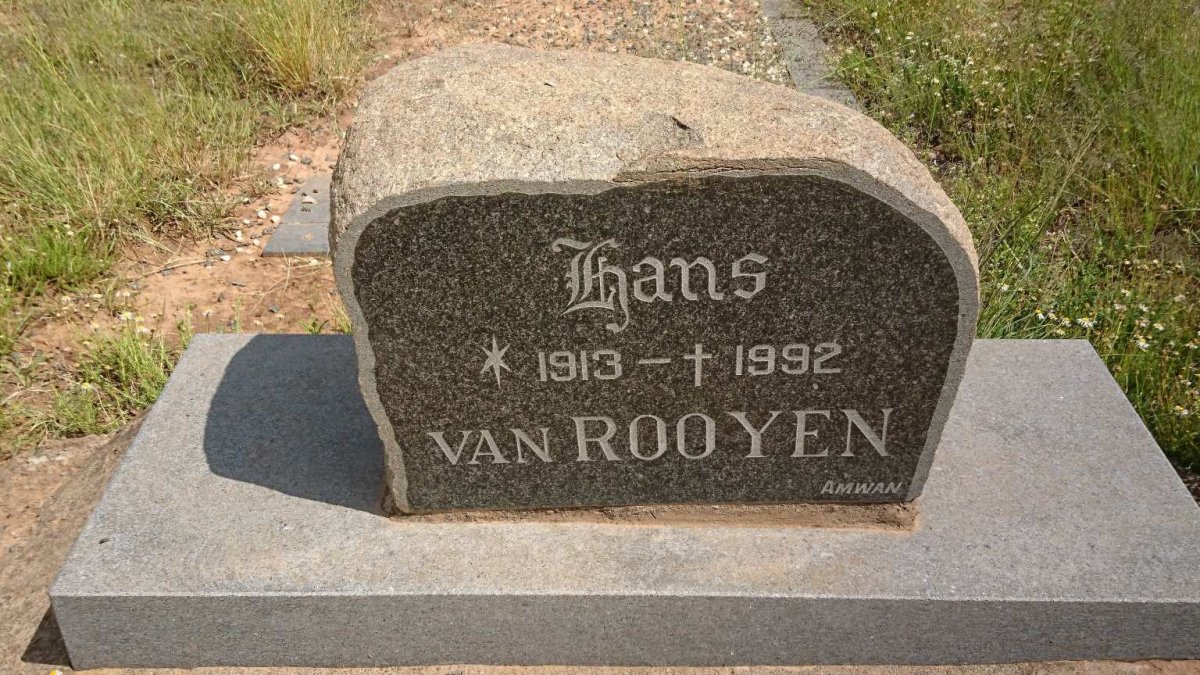 ROOYEN Hans, van 1913-1992